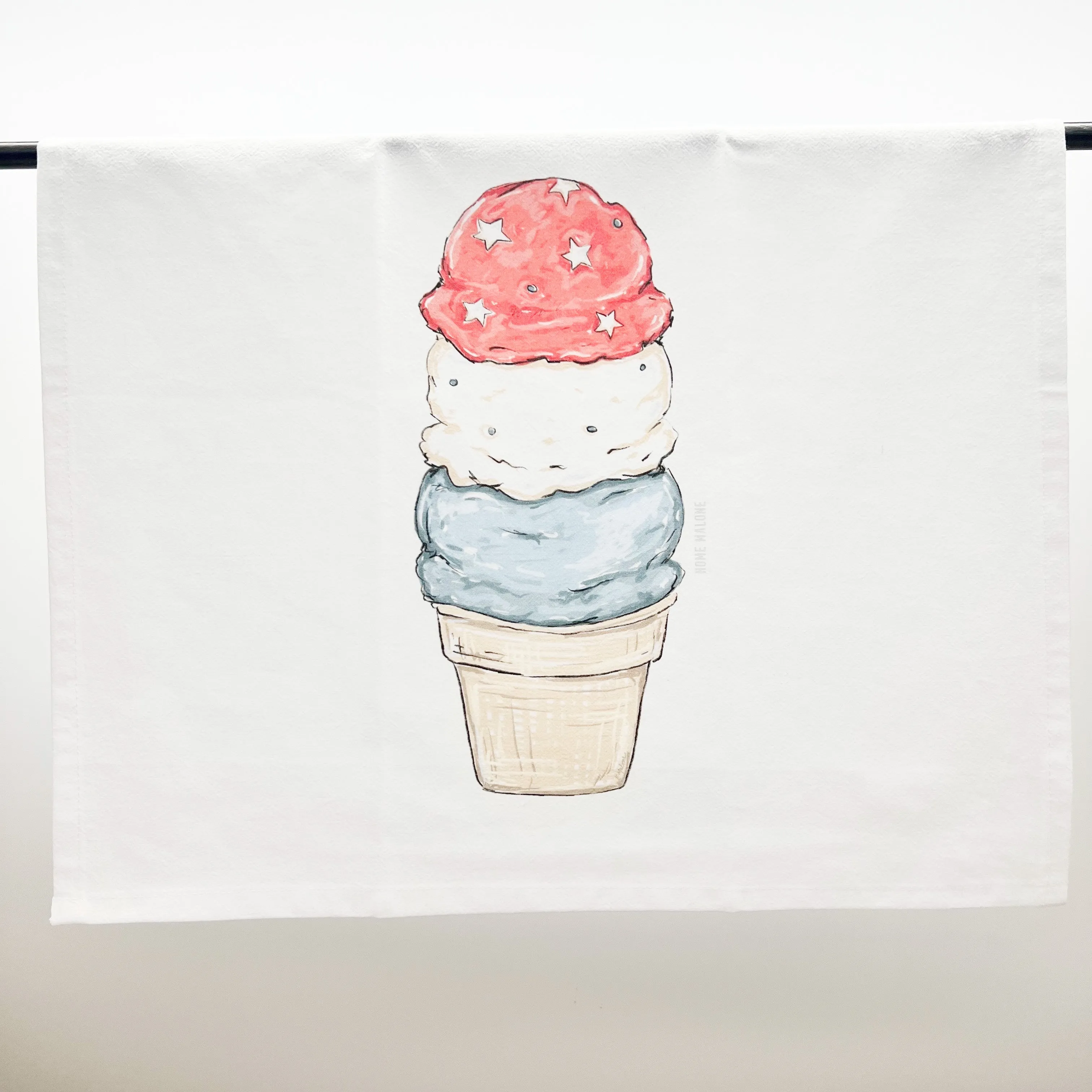 Patriotic Ice Cream Tea Towel