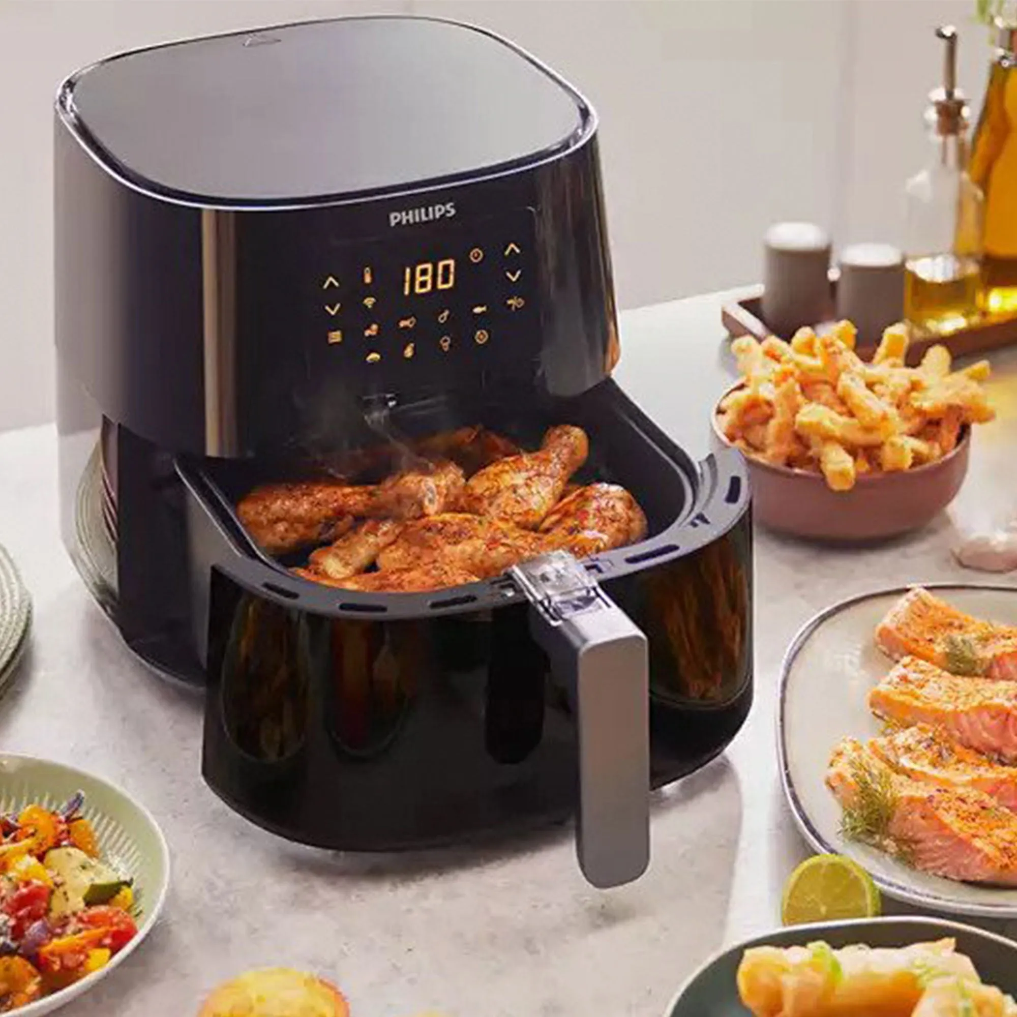 Philips Essential HD9280/90 Connected Digital Airfryer XL Black