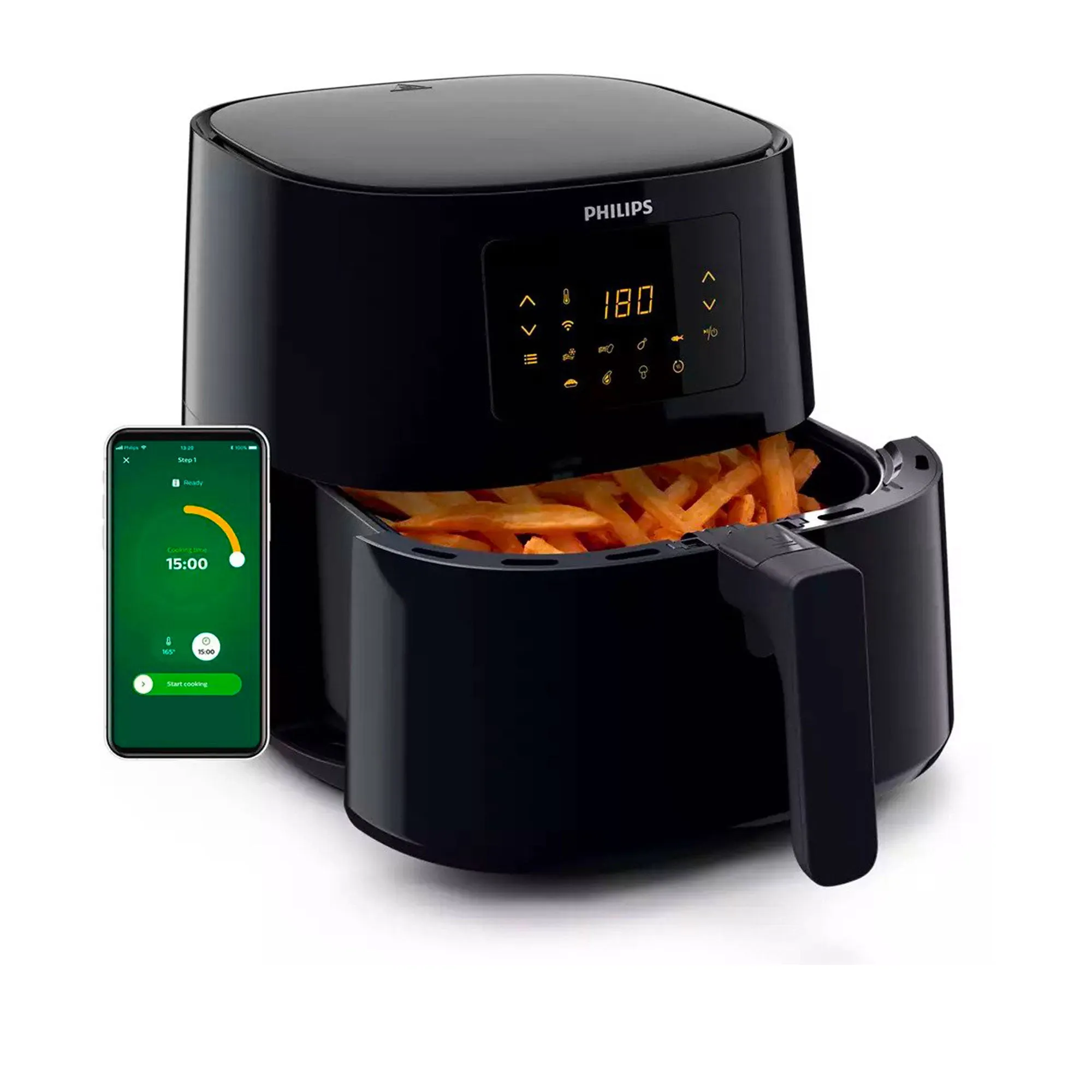 Philips Essential HD9280/90 Connected Digital Airfryer XL Black