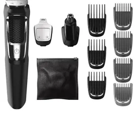 Philips Norelco MG3750/60 Multigroom 3000 Multi-Purpose Grooming Kit, 13-Piece