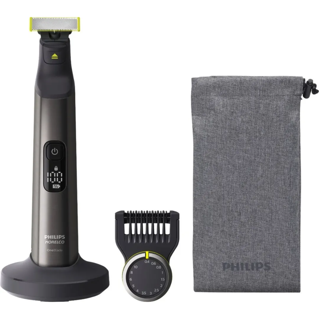 Philips Norelco OneBlade Pro Hybrid Rechargeable Hair Trimmer and Shaver