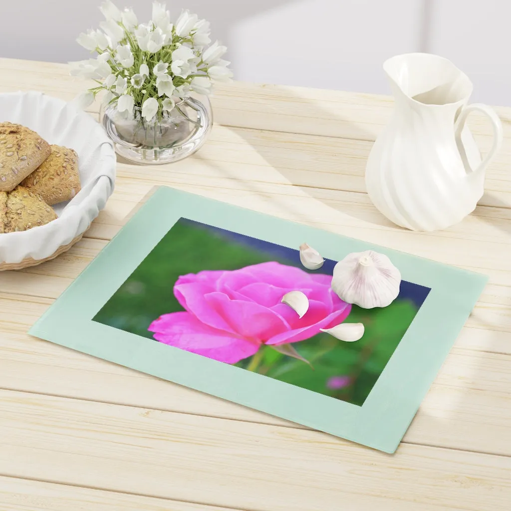 Pink Flower Cutting Board