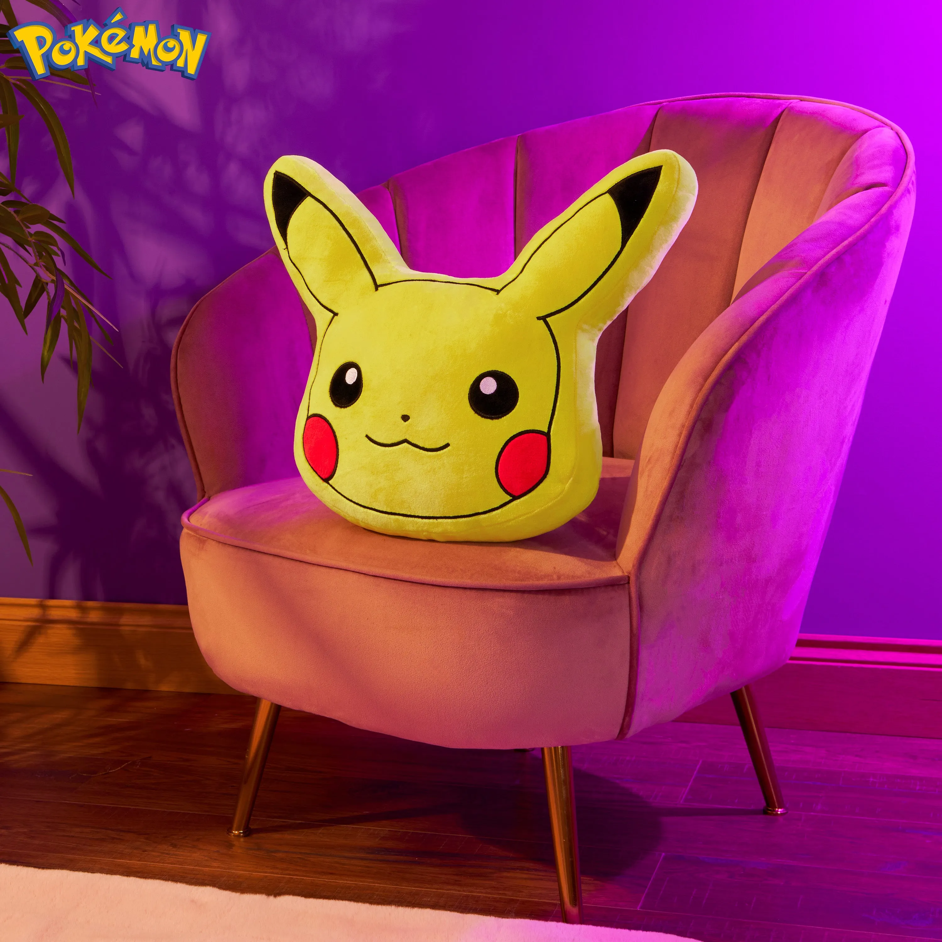 Pokemon 3D Pikachu Cushion Plush for Bed, Bedroom Accessories - Anime Gifts