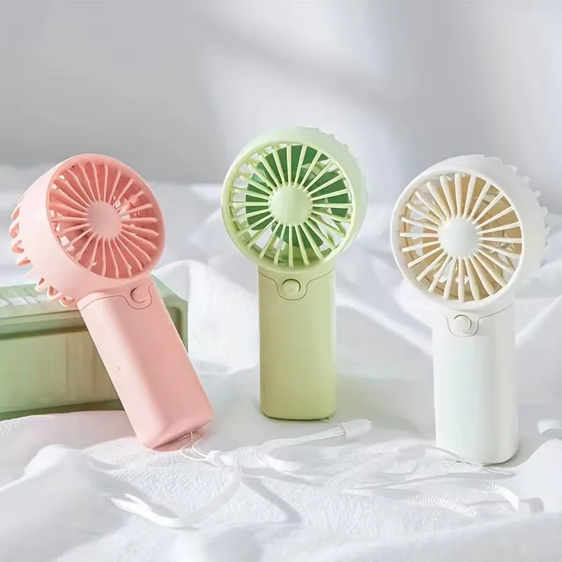 Portable Fan Convenient Creative Small Fan Pocket Hand-Held Fan Lightweight Adjustable Cute Handheld Mini Fan Air Coolers