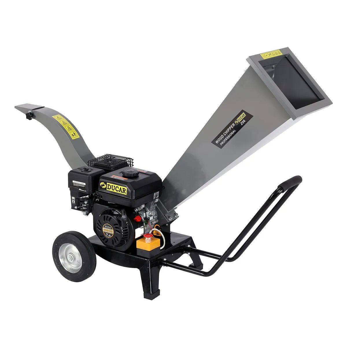 Powerful 212cc Wood Chipper Shredder Mulcher 7HP Ducar