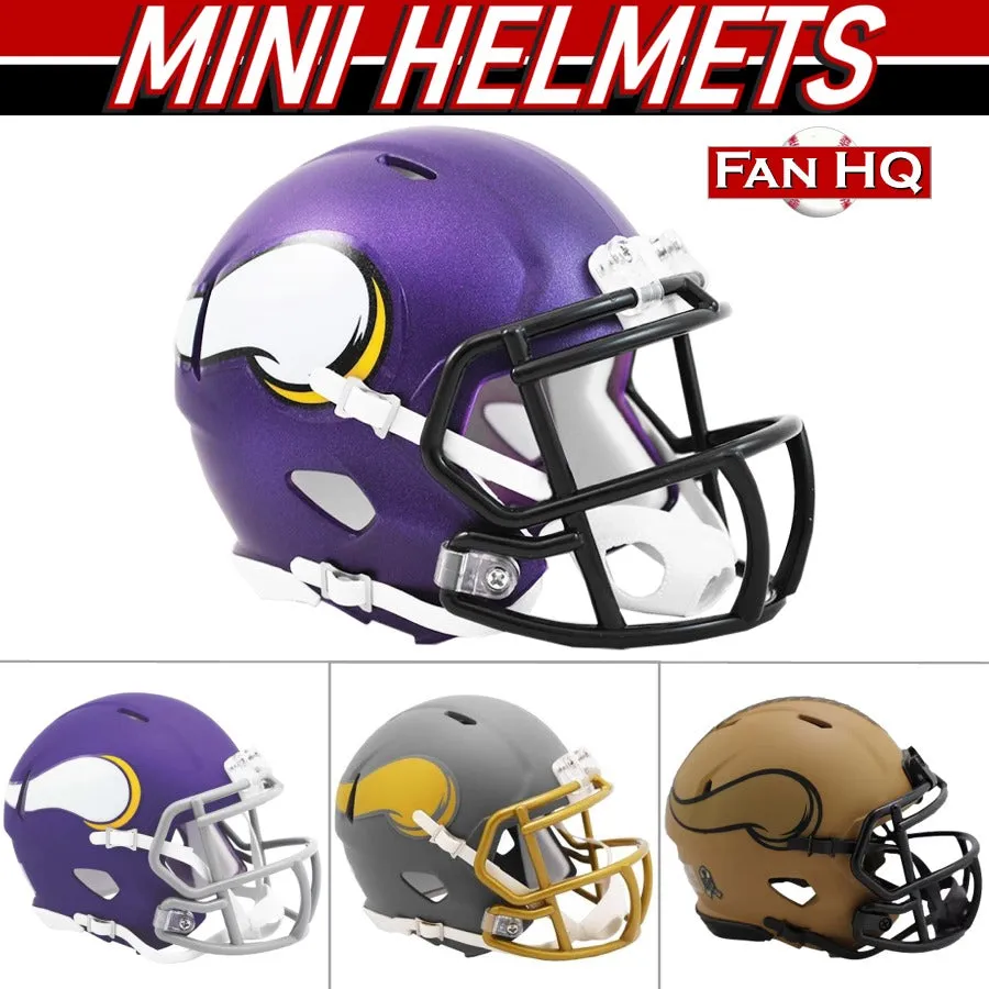 PRE-ORDER: Cam Bynum Autographed Minnesota Vikings Mini Helmet (Choose From List)