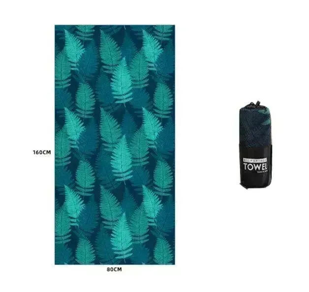 Printed Swim Microfiber Beach Towel