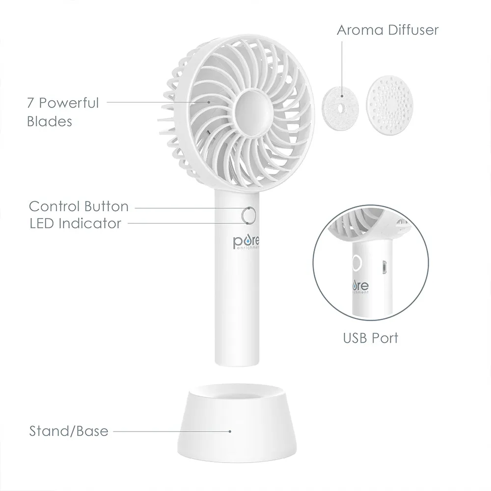 PureBreeze™ Personal Handheld Fan with Base