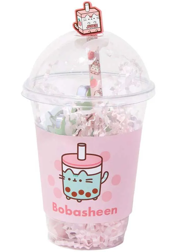 Pusheen Sips | STATIONERY SET [In Plastic Cup]*