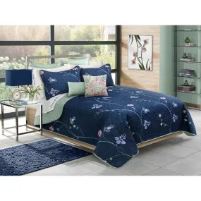 Quilt Bedding Set Woven 3 Piece Set Double/Queen Symphony