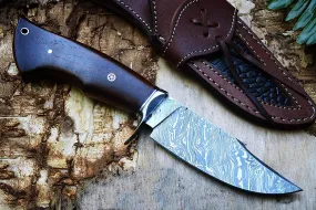 Rabbit Hunter Damascus Knife