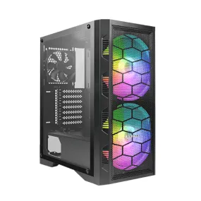 Raidmax X616Tbf Atx|Micro-Atx|Itx Argb Mid-Tower Gaming Chassis - Black