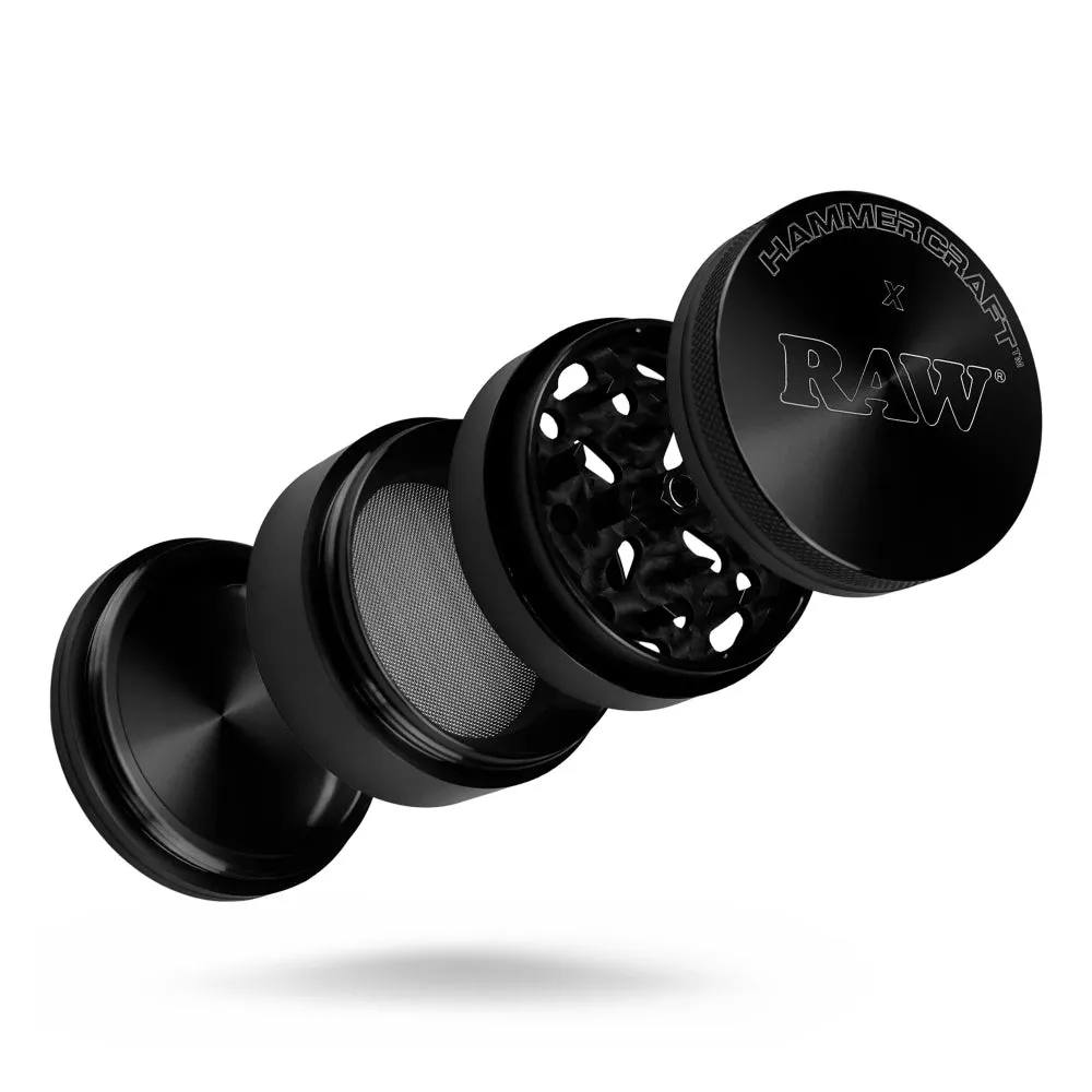 RAW x Hammercraft - 49mm 4 part Grinder - Black