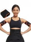 Red Neoprene 2 Pcs Arm Trimmers With Pockets Arm Shaper