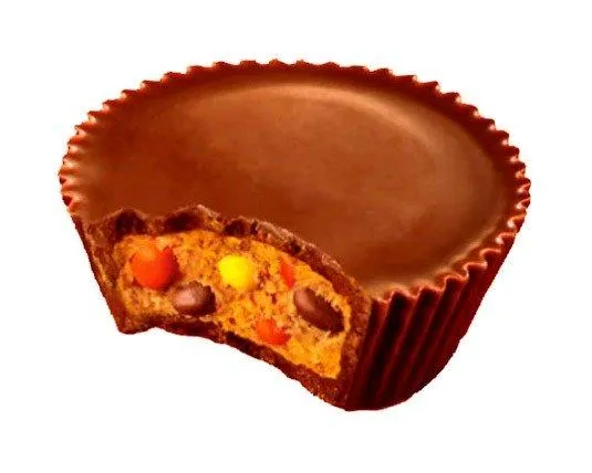 Reese's Peanut Butter Cups Filled with Reese's Pieces