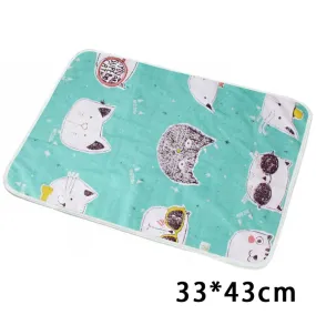 Reusable Baby Changing Mats Cover Baby Diaper Mattress Diaper for Newborn Cotton Waterproof Changing Pats Floor Play Mat