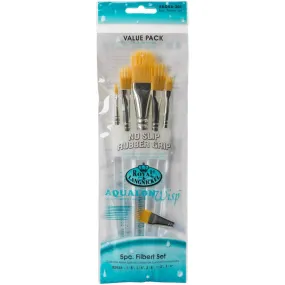 Royal Brush Aqualon Filbert Wisp Brush Set 5 pack