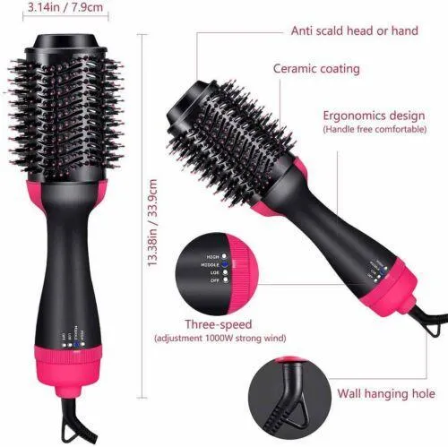 Salon Perfect - 2 in 1 Hair Dryer Brush Volumizer