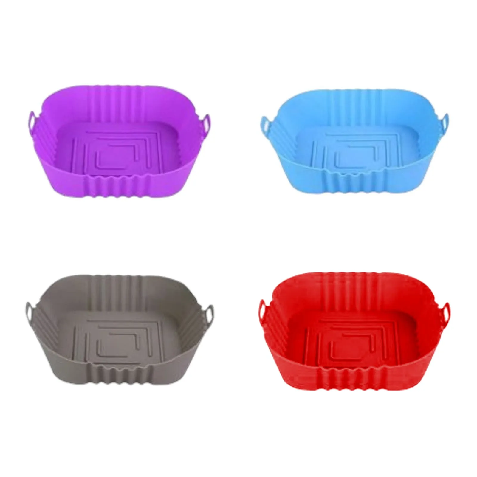 Silicone Square Airfryer Liner - 4pc