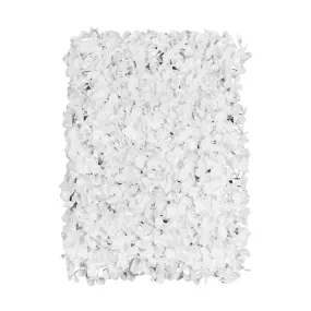 Silk Hydrangeas Flower Wall Backdrop Panel - White