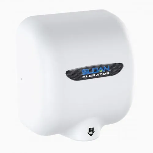 Sloan® XLERATOR® EHD-502-MW Hand Dryer - Matte White BMC (Bulk Molded Compound) High Speed Automatic Surface-Mounted (208V-277V)