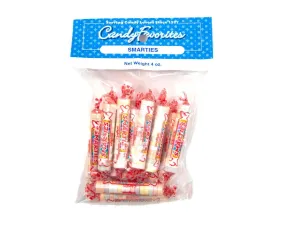 Smarties Candy Roll Wafers 4 oz. Peg Bags