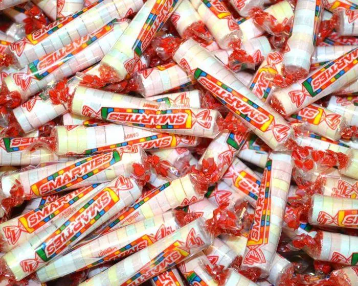 Smarties Candy Roll Wafers 4 oz. Peg Bags