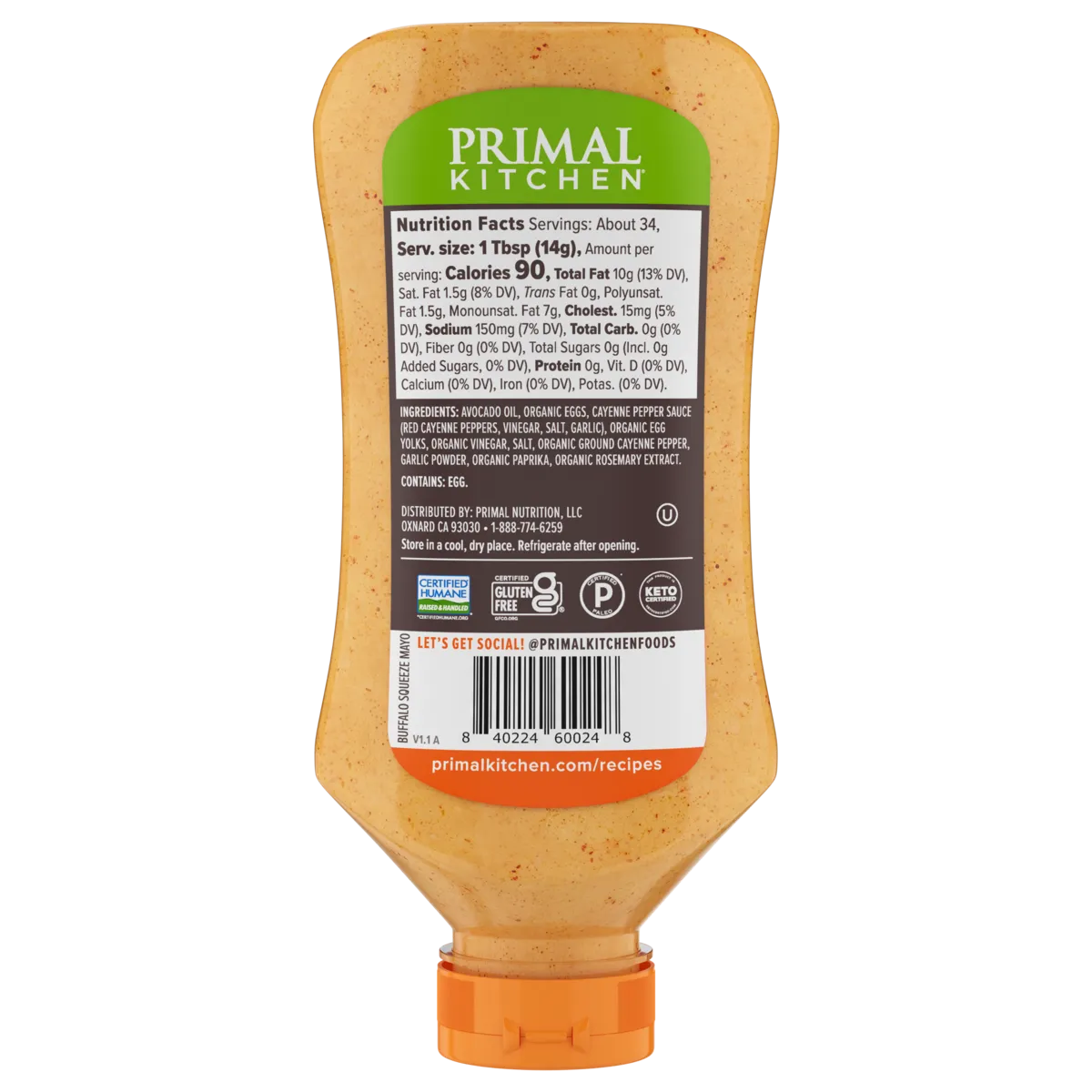 Squeeze Buffalo Mayo made with Avocado Oil