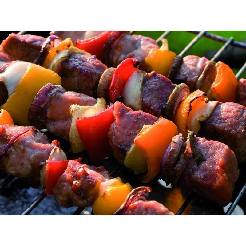 Stainless Steel Flat BBQ / Kebab Skewers. Pack of 12