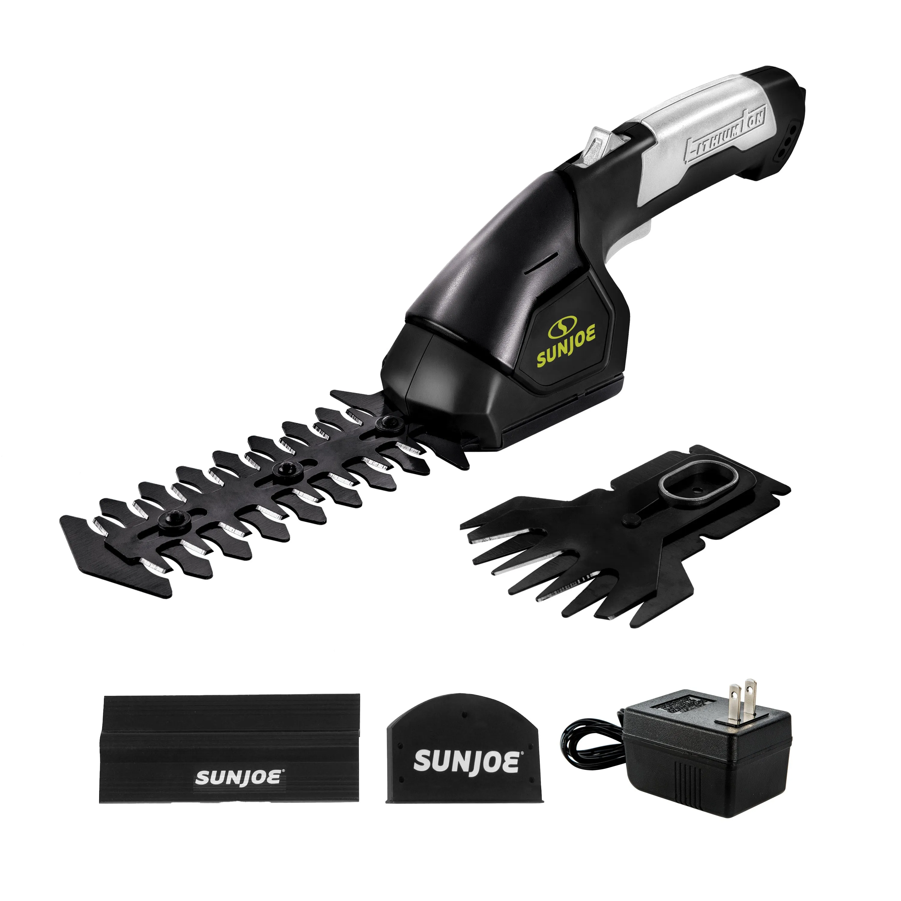 Sun Joe HJ604C 2-in-1 Cordless Grass Shear   Hedger | 7.2-Volt | W/ 1.5-Ah Battery   Charger