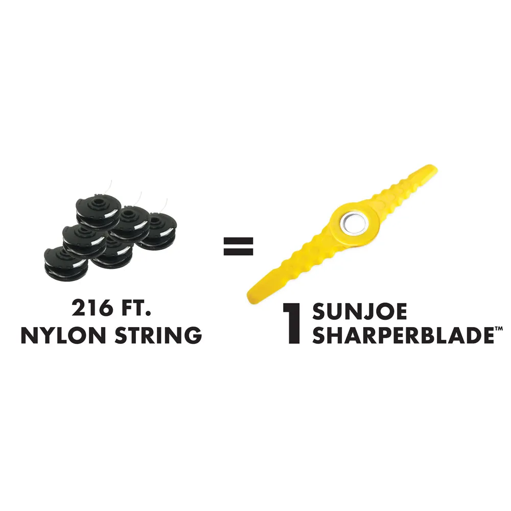 Sun Joe SB601RB-3PK Replacement Trimmer Blade 3-Pack | Compatible with SB600E & SB601E & SB602E