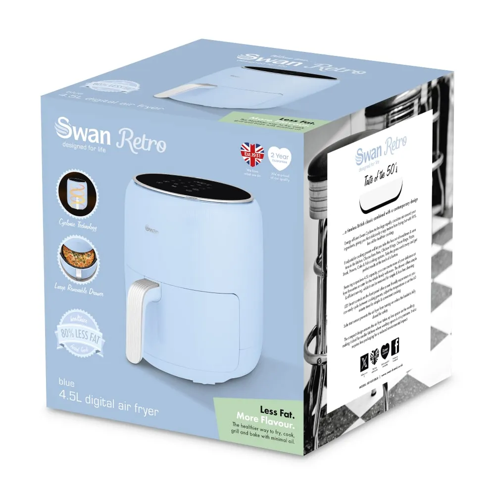 Swan Retro 4.5L Air Fryer