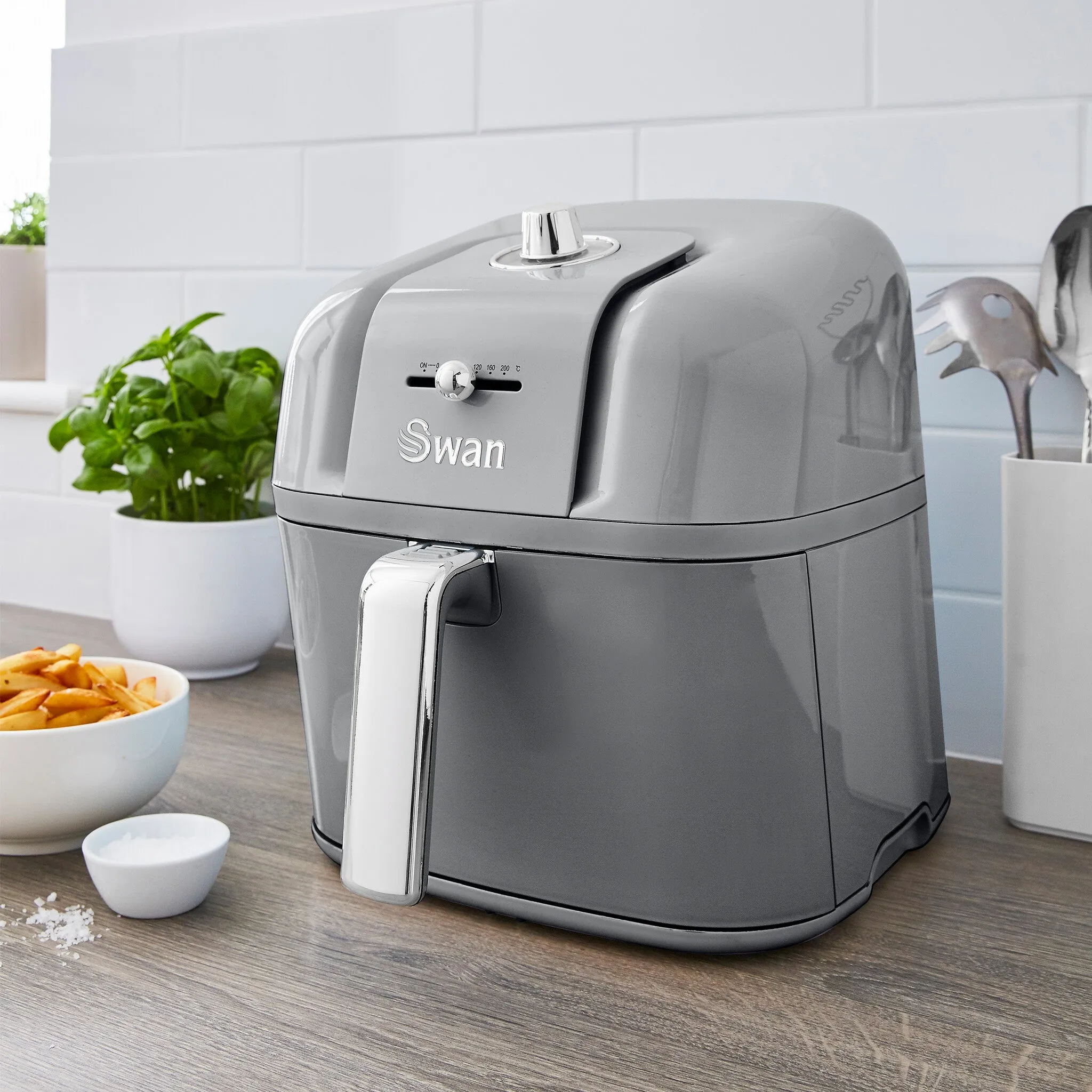 Swan SD10510GRN fryer 6 L Stand-alone Hot air fryer Grey