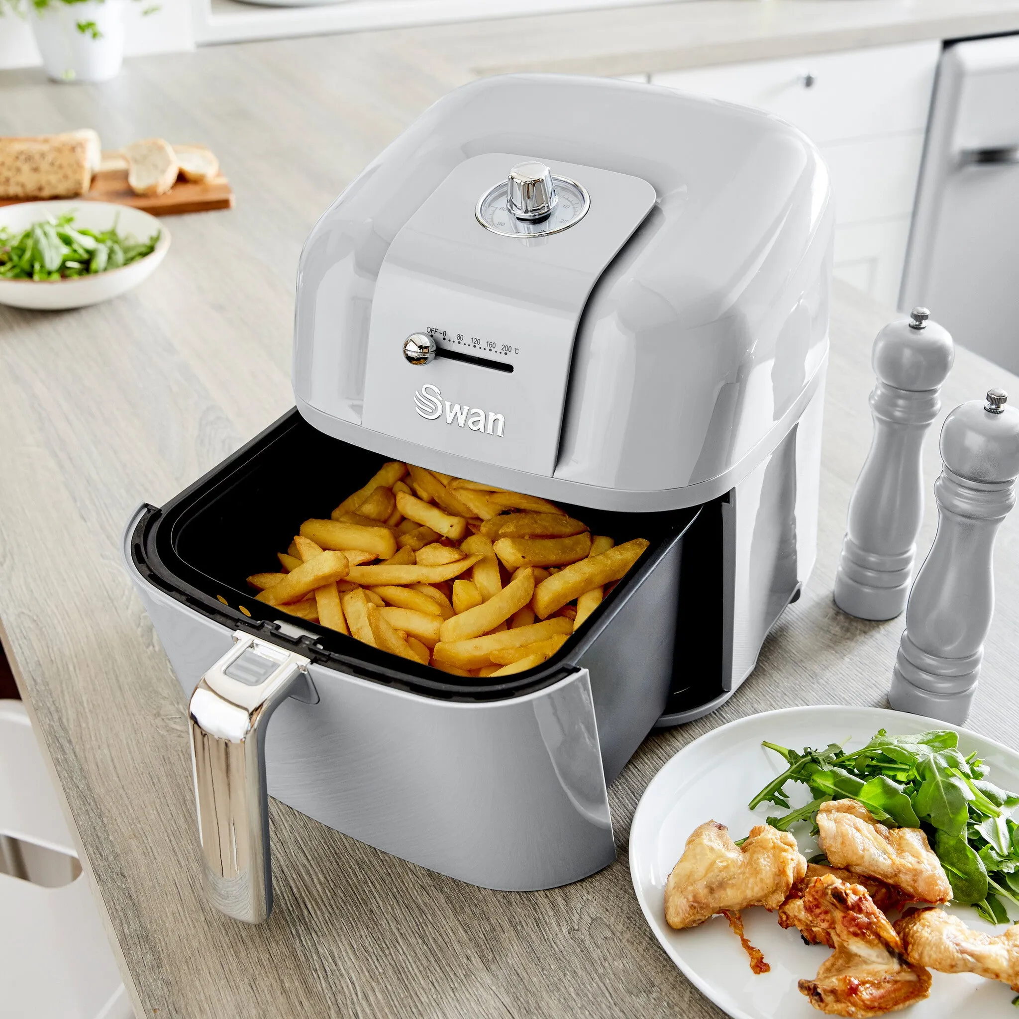 Swan SD10510GRN fryer 6 L Stand-alone Hot air fryer Grey