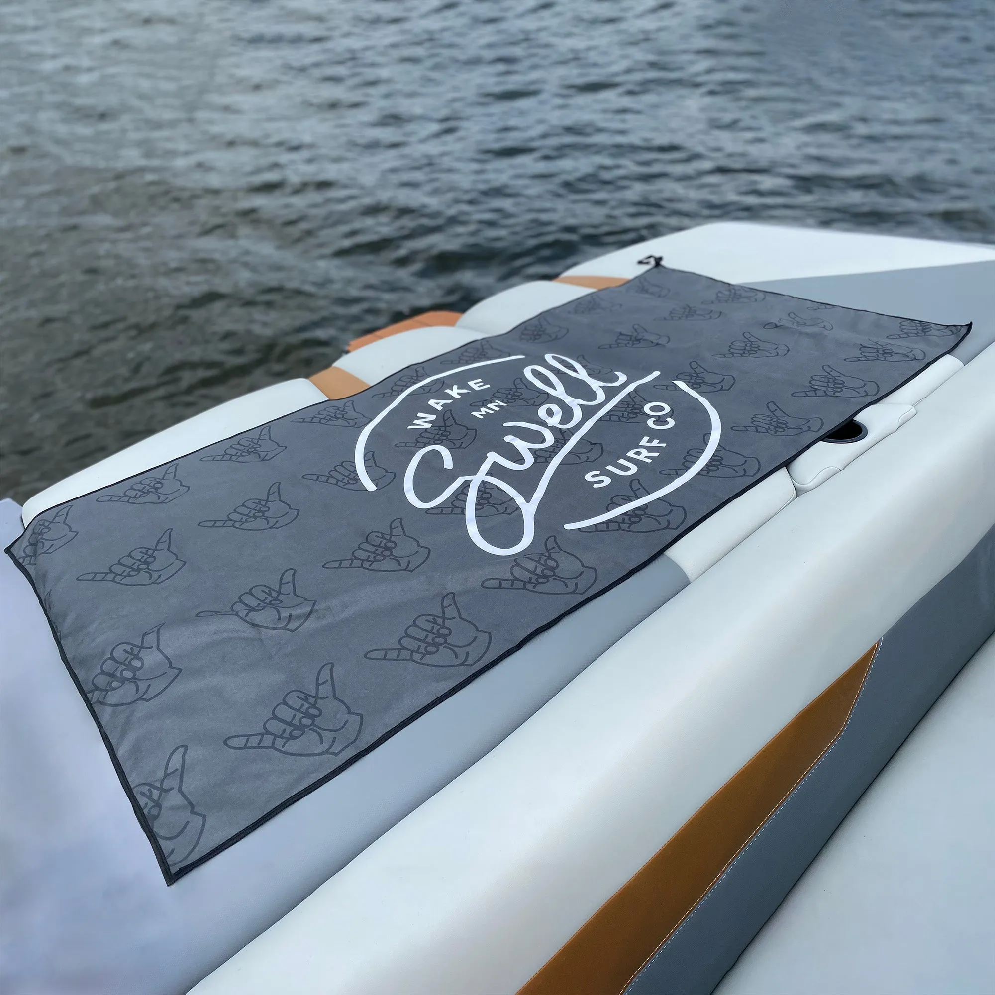 SWELL Wakesurf - Lake Towel - Quick-Dry With Hanging Loop