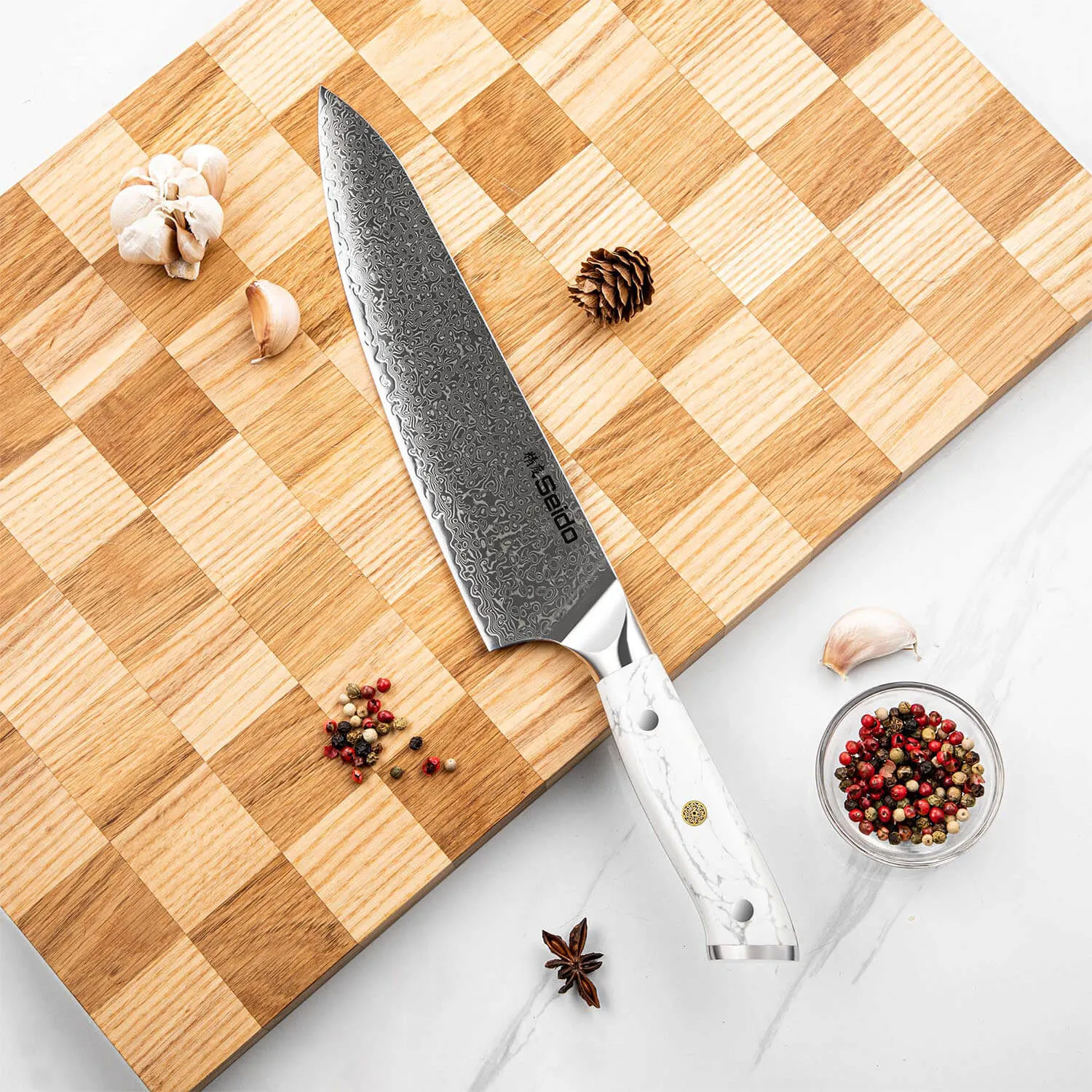 Takoizu Gyuto Chef Knife, White