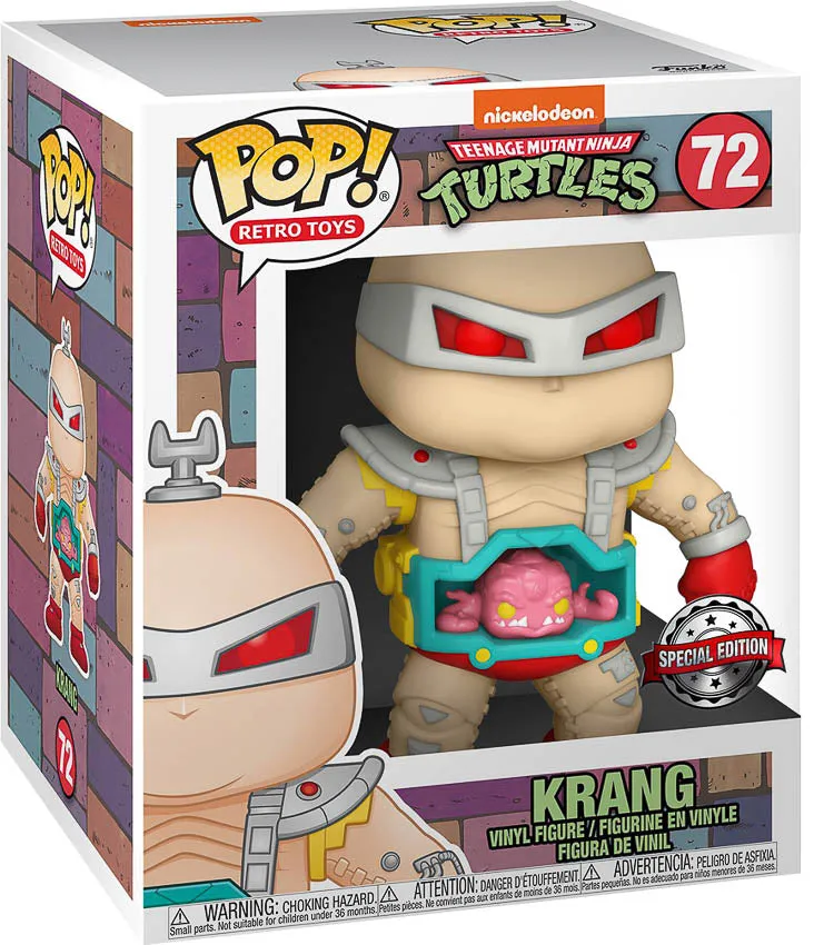 Teenage Mutant Ninja Turtles (1987) - Krang with Android Body 6” Super Sized Pop! Vinyl Figure