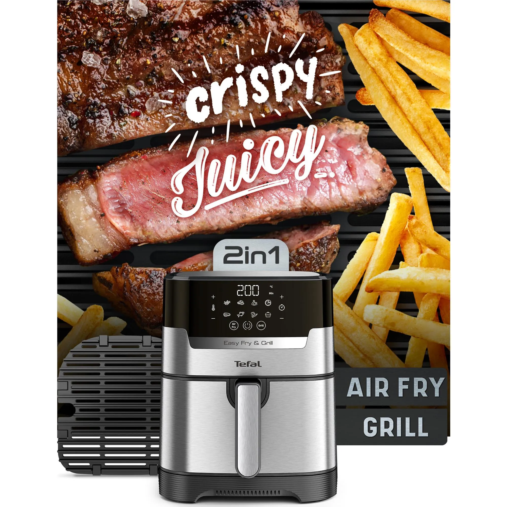 Tefal EY505D Easy Fry & Grill Deluxe 4.2L Air Fryer