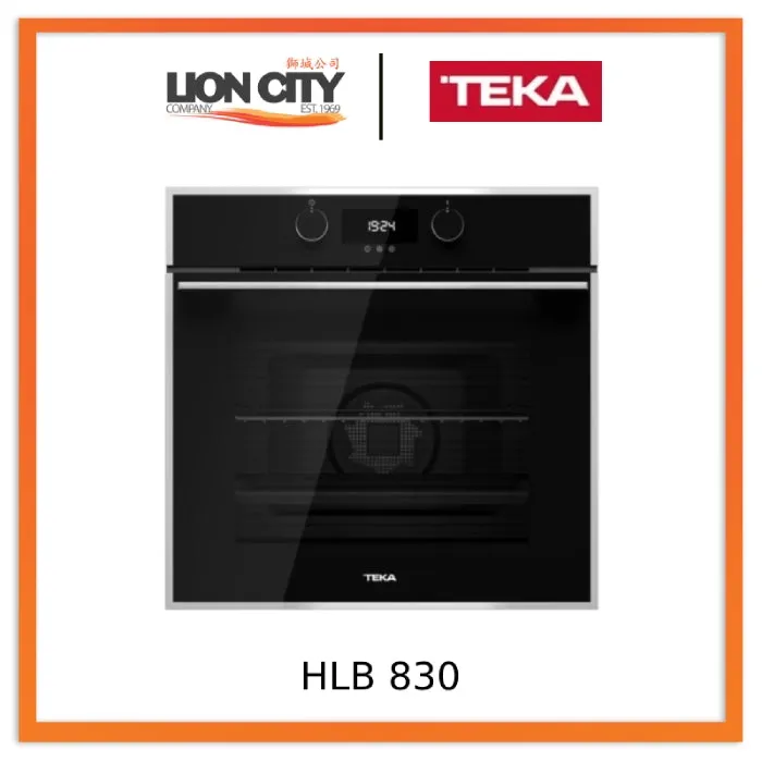 Teka HLB 830 BK-SS Multifunction Oven With 6 Cooking Functions and Hydroclean System