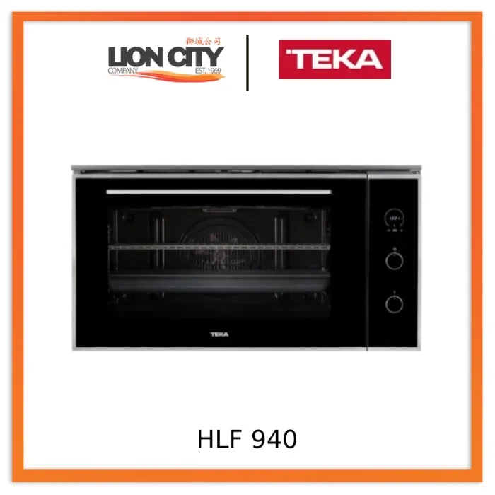 Teka HLF 940 BK Multifunction Oven With 9 Cooking Functions and Hydro Clean System. 90cm