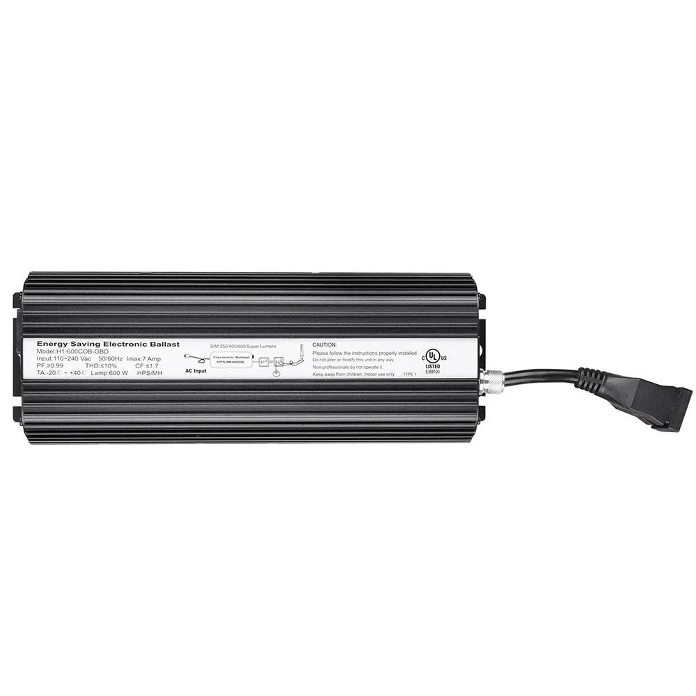 TheLAShop 600w Digital Dimmable Ballast for MH HPS Grow Light System