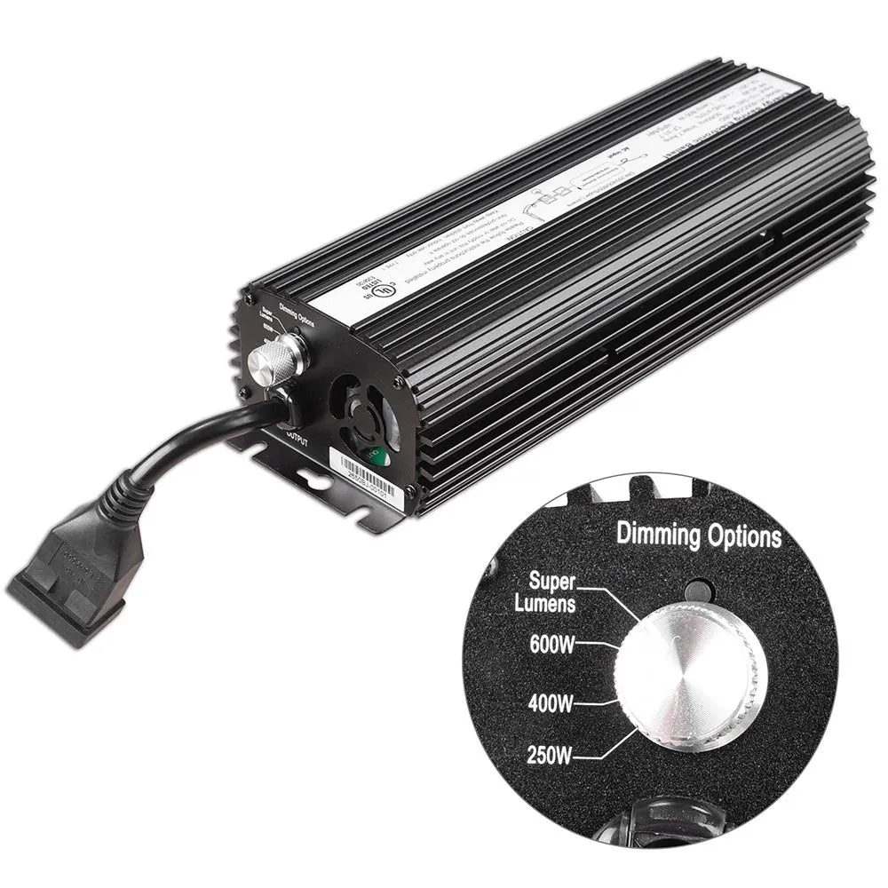 TheLAShop 600w Digital Dimmable Ballast for MH HPS Grow Light System