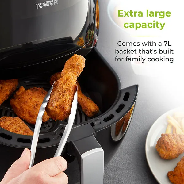 Tower T17072 Vortx Vizion 7 Litre Air Fryer With Digital Display