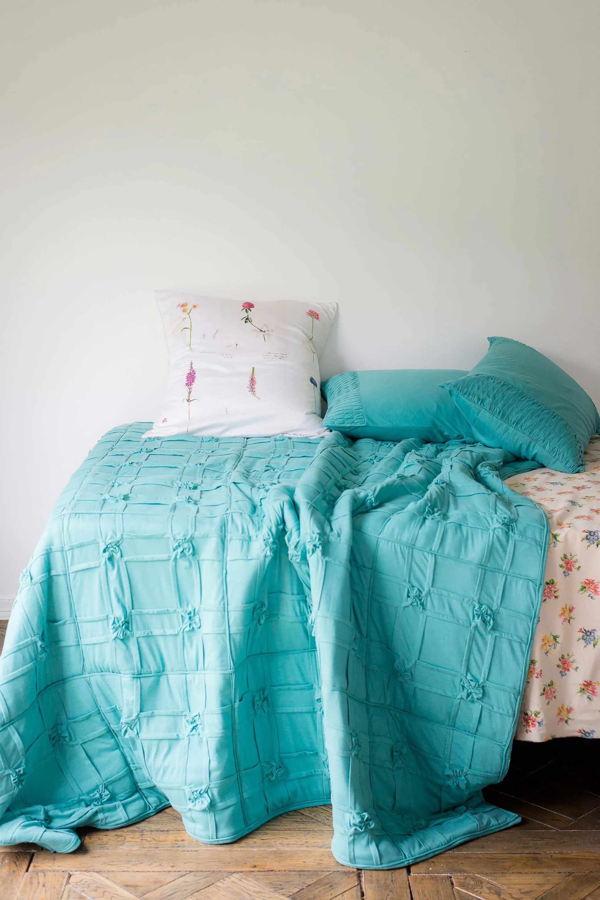 Trellis quilt in Marine *organic cotton