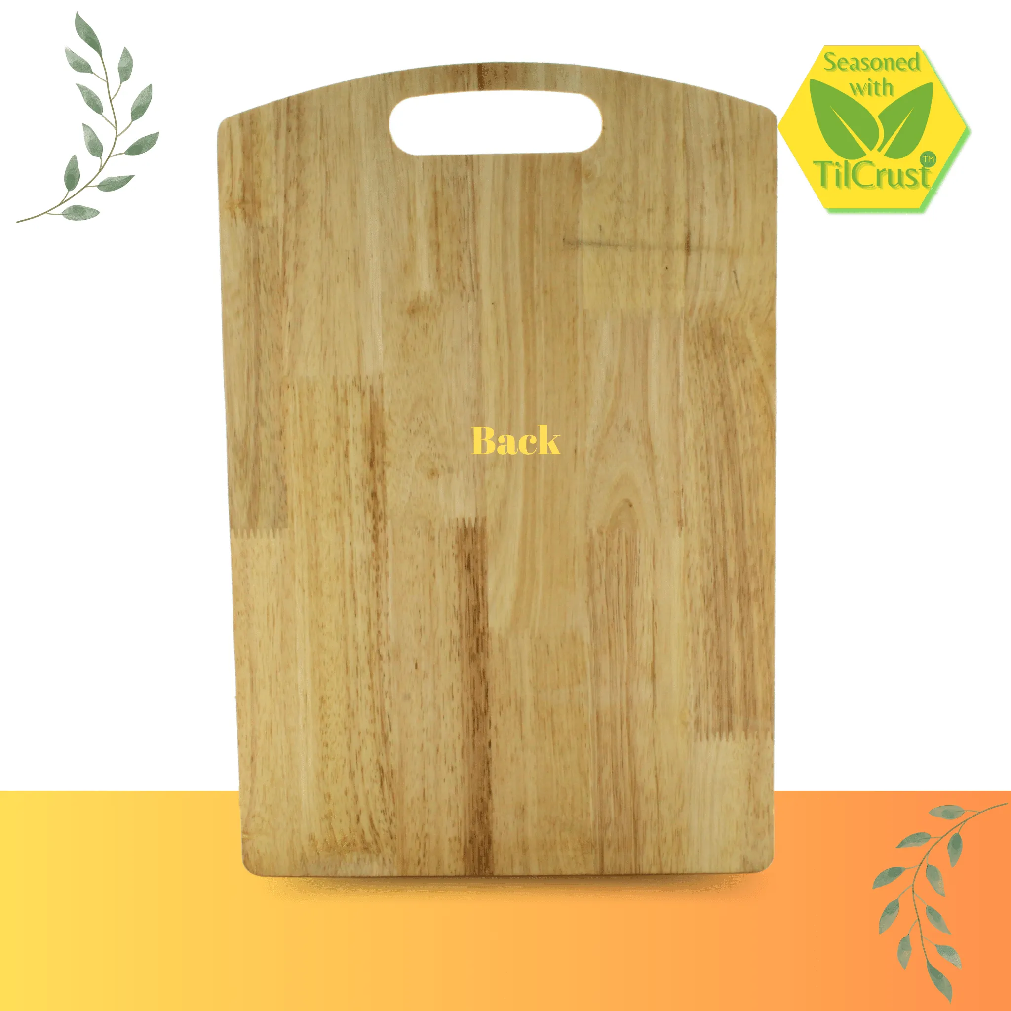 Trilonium Rubberwood Cutting Chopping board 17.25 x 11.5 inches