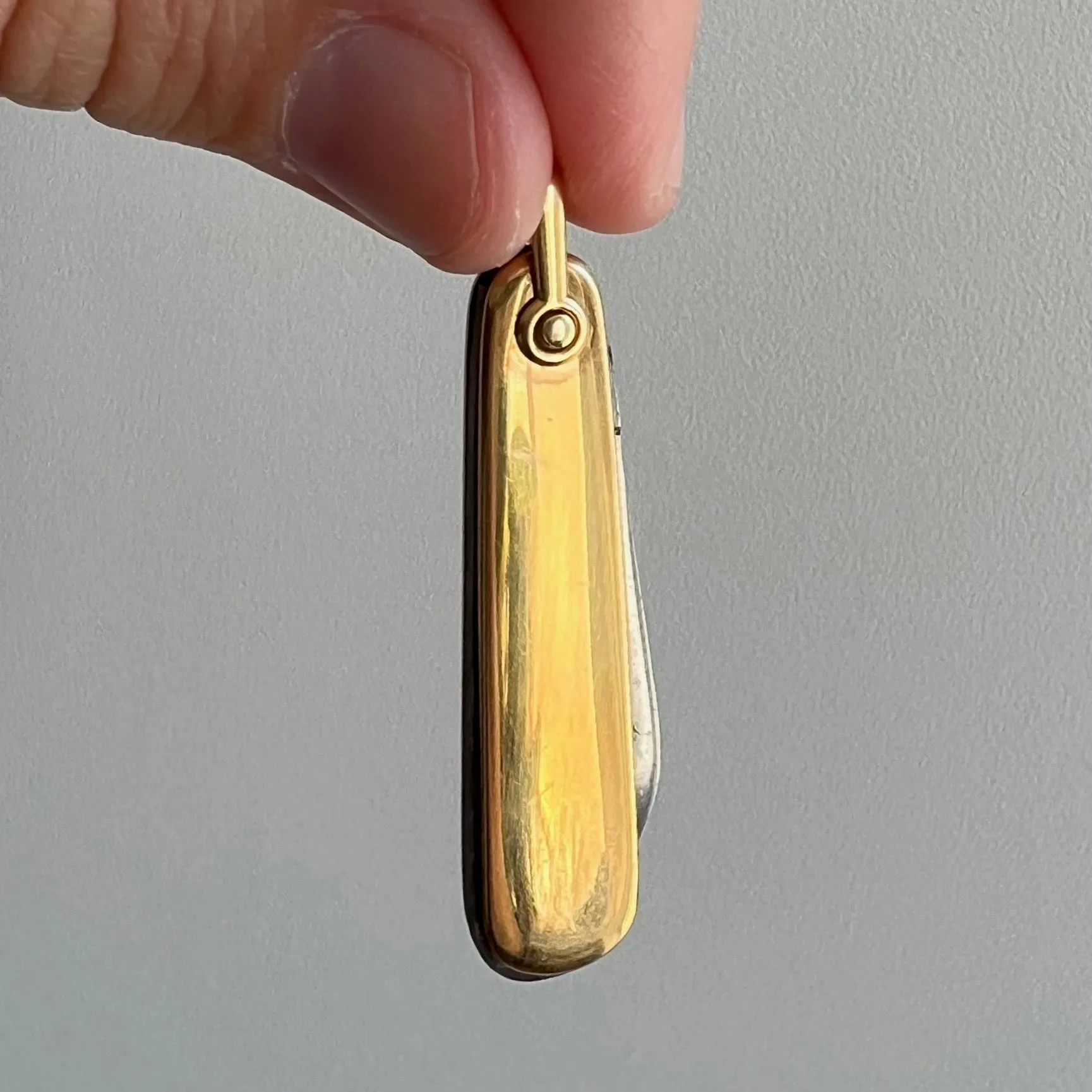 V I N T A G E // for tiny slices / gold filled pen knife / a pocket knife pendant