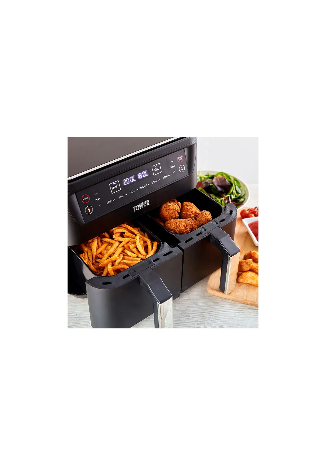 Vortx 8L Dual Basket Air Fryer | T17097