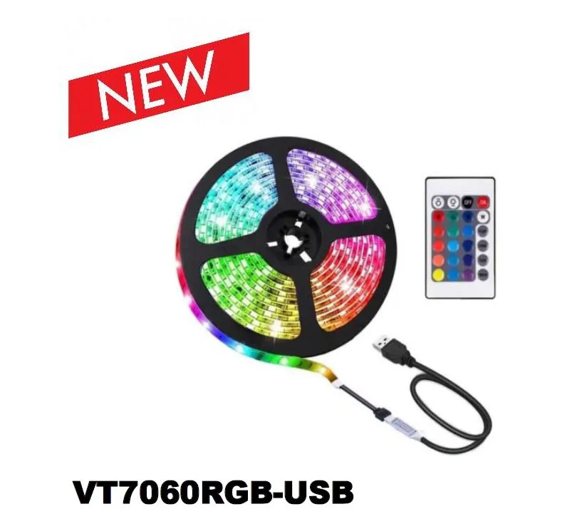 VT7060RGB-USB LED Strip Light RGB LED 60 with Remote