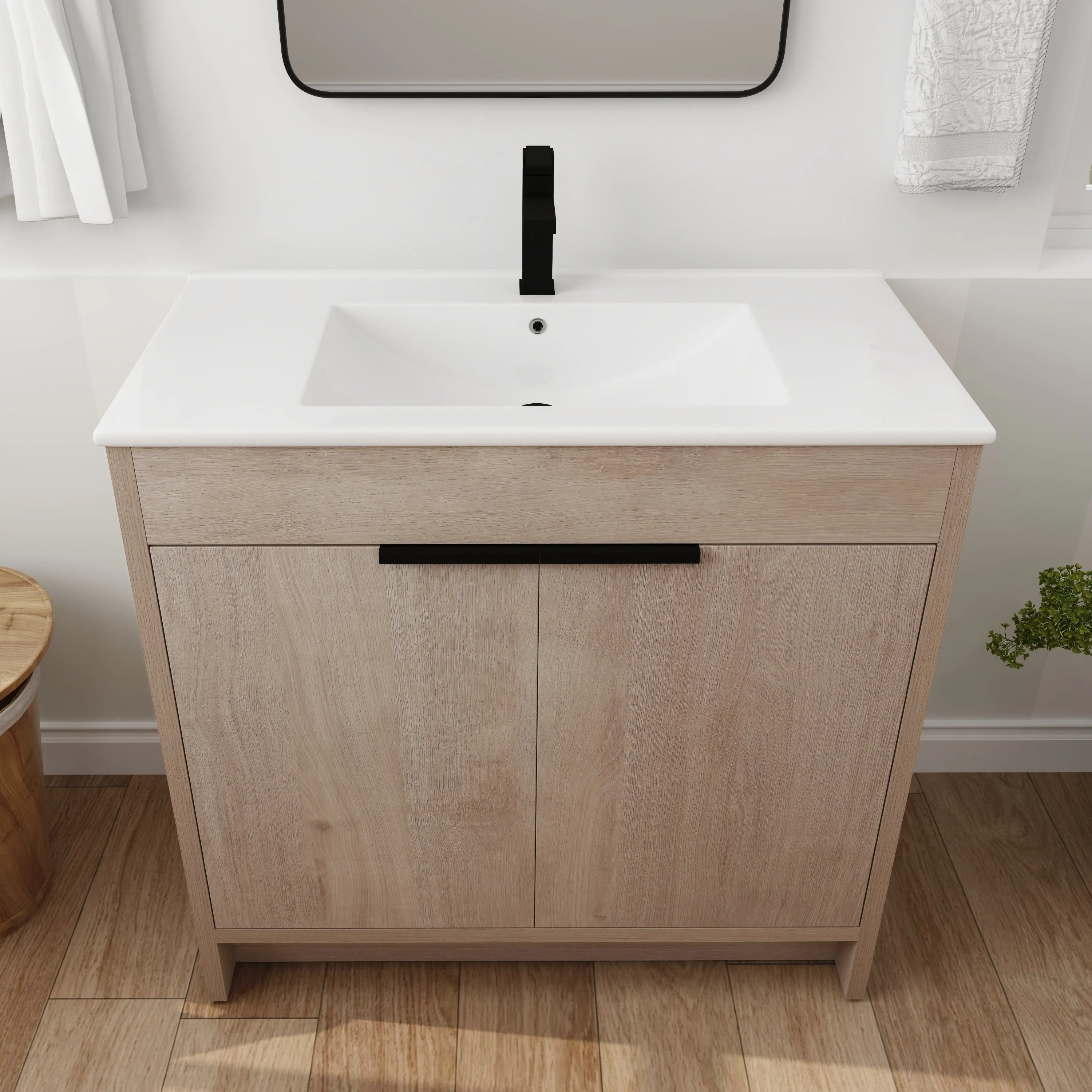 Walker Edison | 36 Inch Freestanding Bathroom Vanity