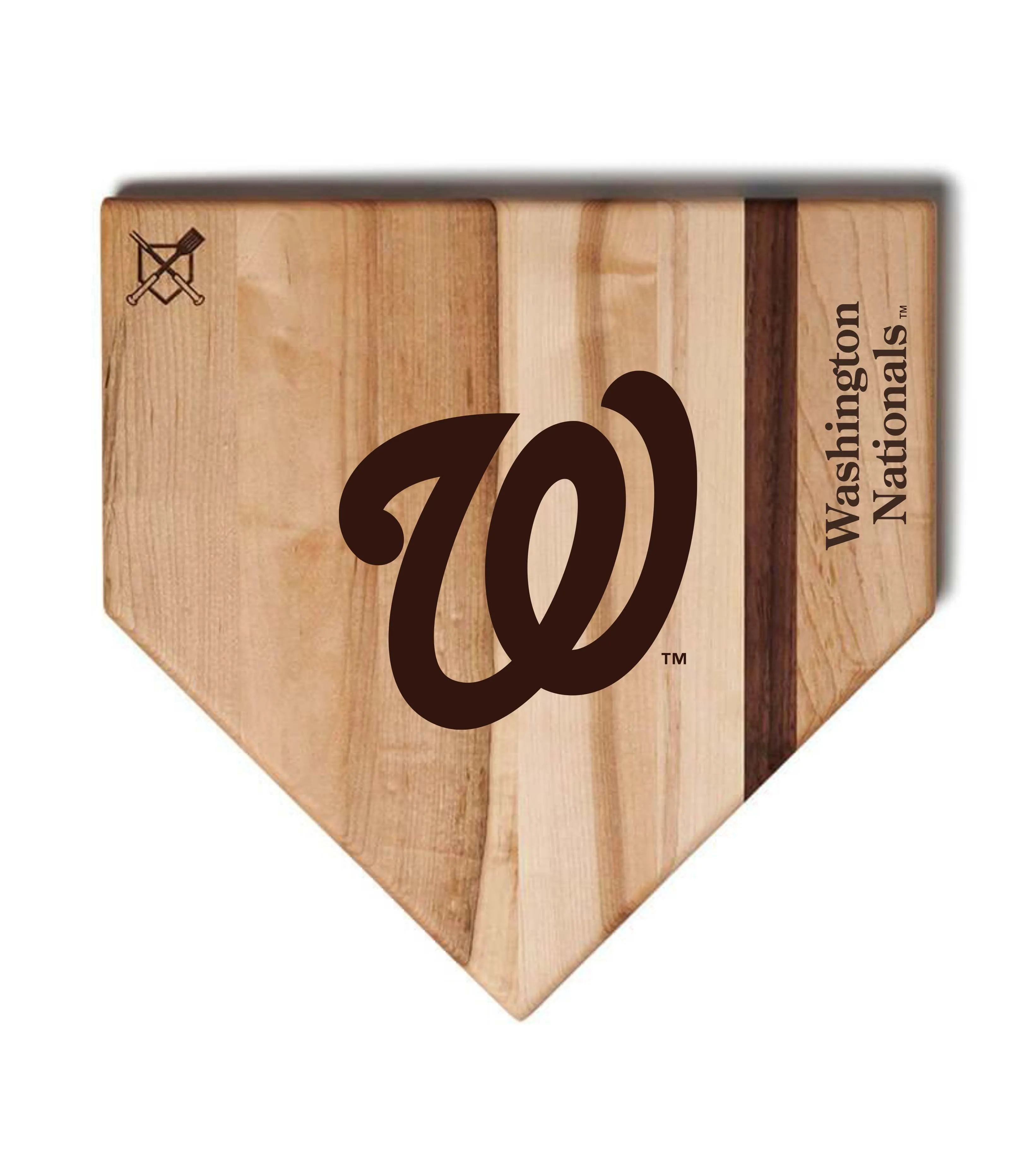 Washington Nationals Home Plate Cutting Boards | Multiple Sizes | Multiple Designs